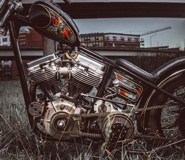 60's Style Painted Panhead