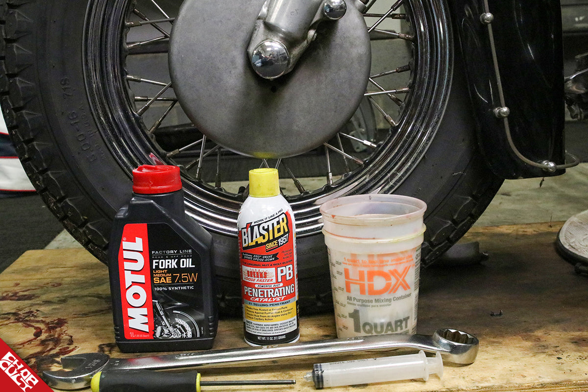 motorcycle fork oil how to: