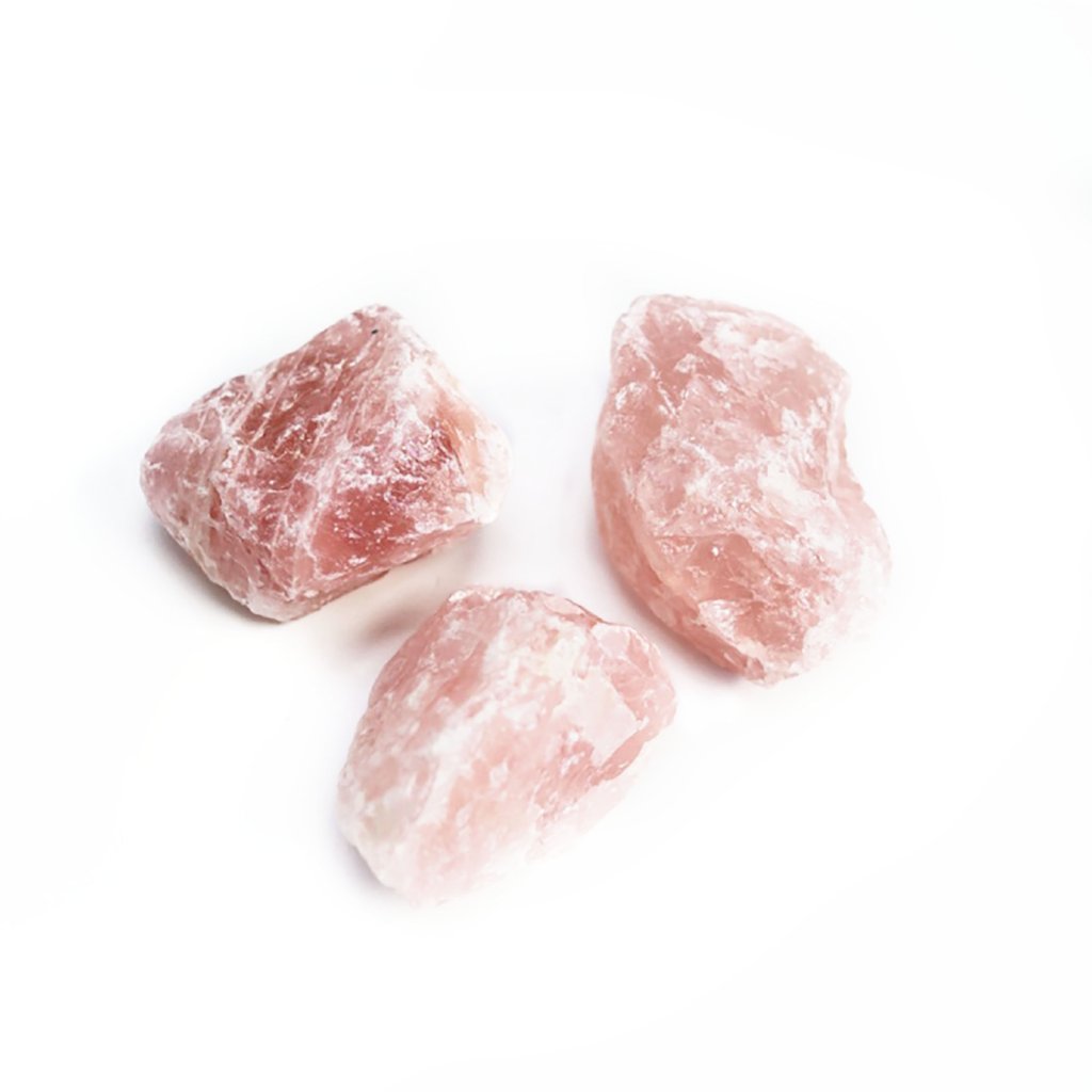 genuine raw rose quartz