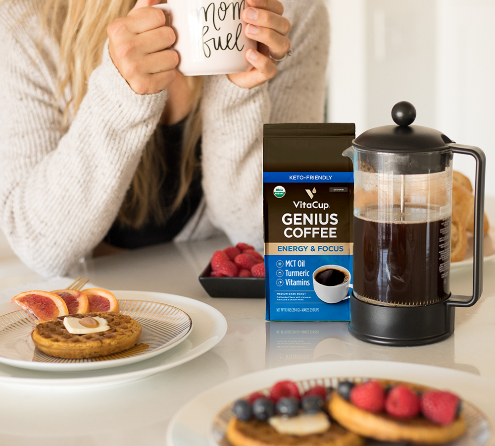 VitaCup genius Coffee ☕️ is a full bodies medium roast with