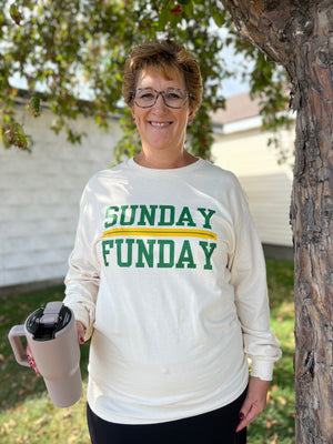 Sunday FunDay Green Bay Wisconsin Long Sleeve - Two Sisters Boutique
