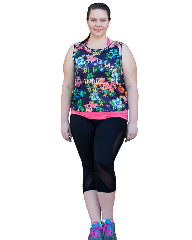 Plus Size Sports Wear |Curvy Chic Sports | Boot Camp Babe wth Singlet