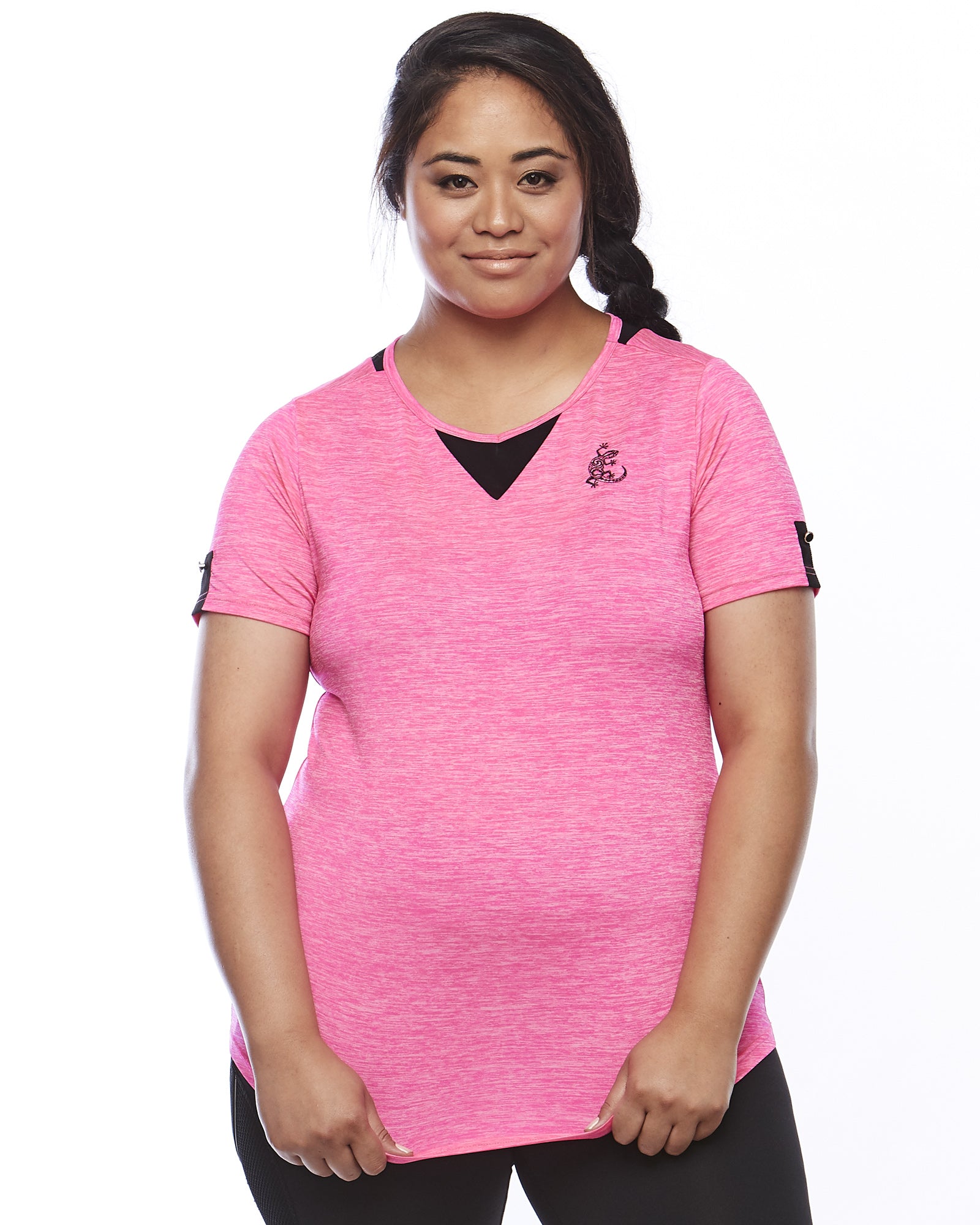 bright pink plus size tops