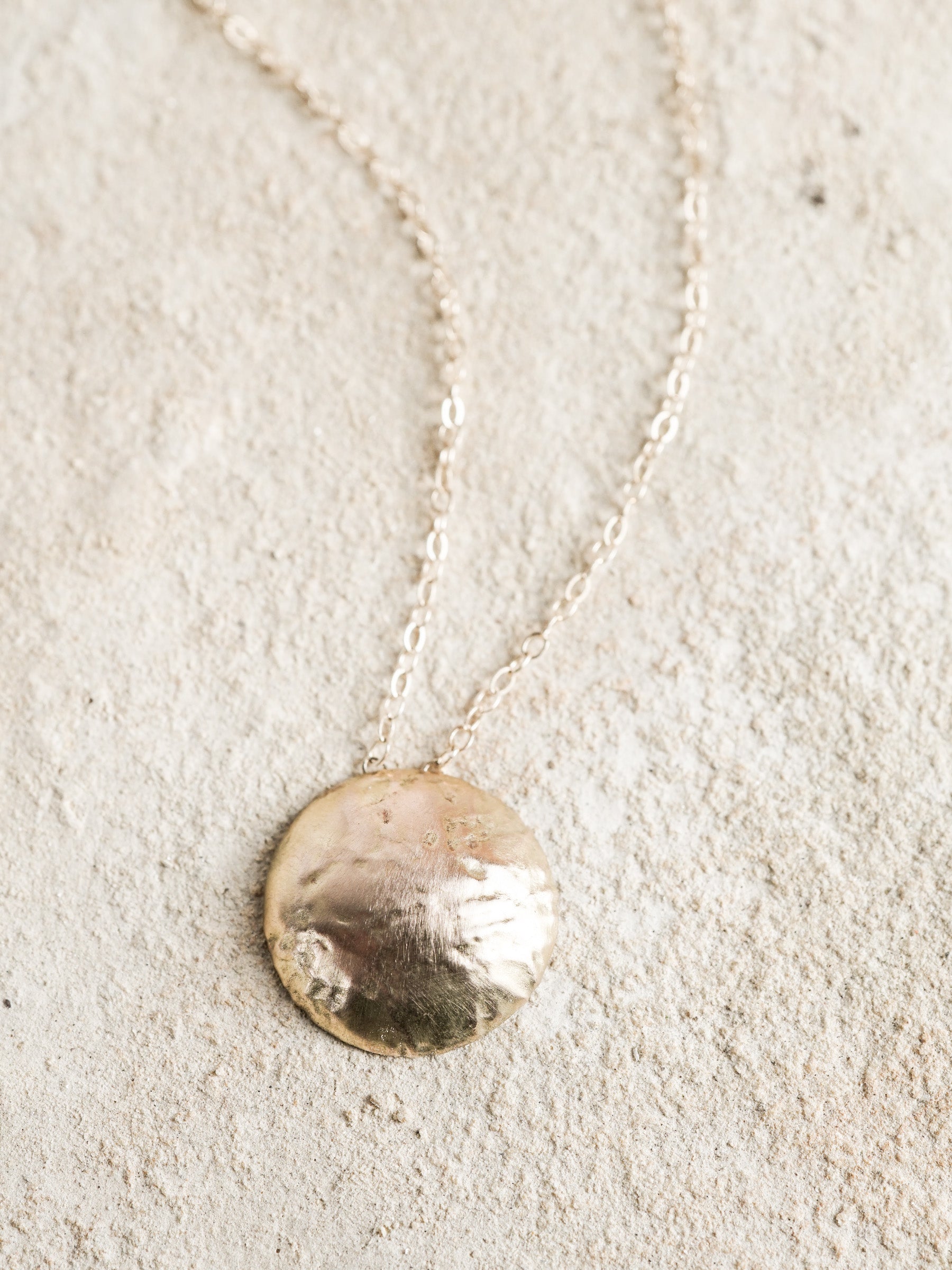 Golden Disc Necklace