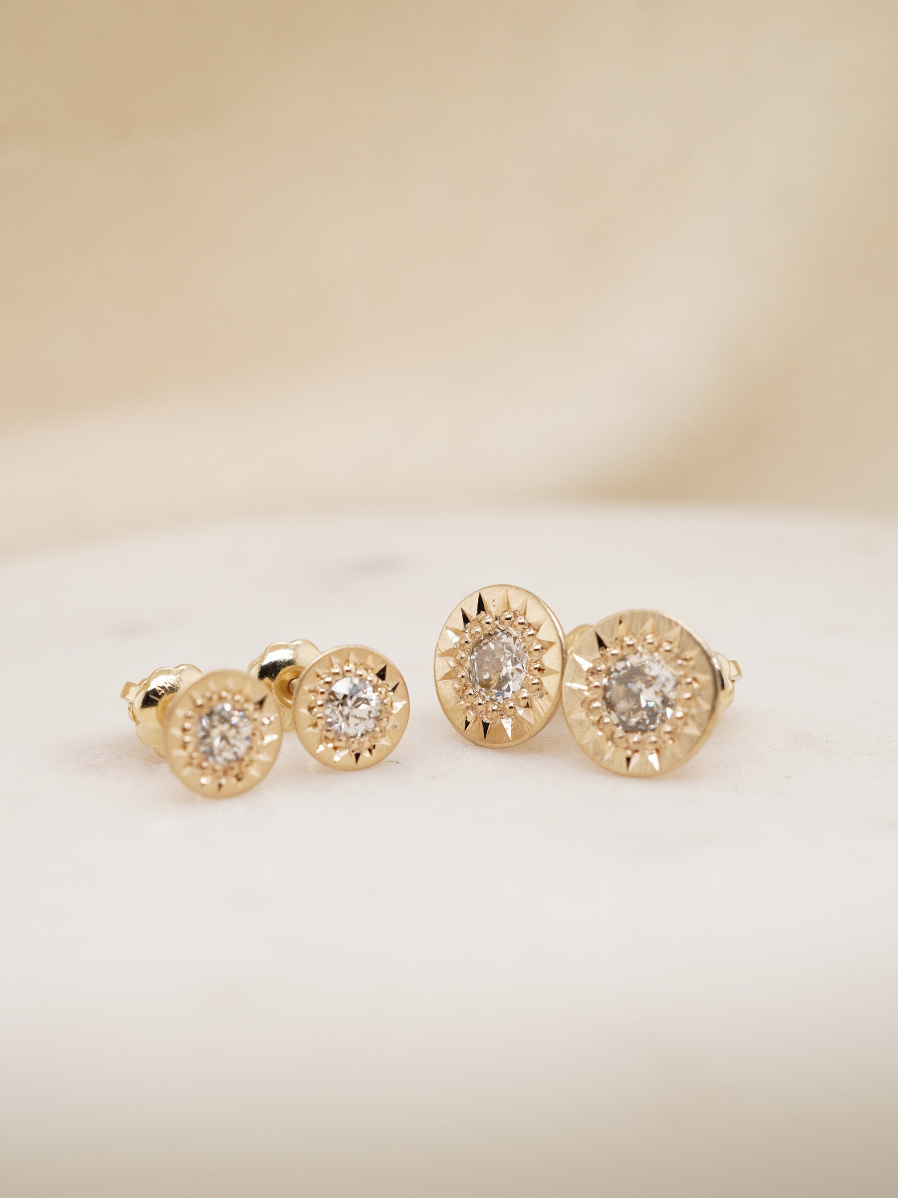 Celestial Studs - Antique Diamond