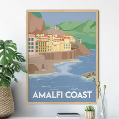 Amalfi coast poster