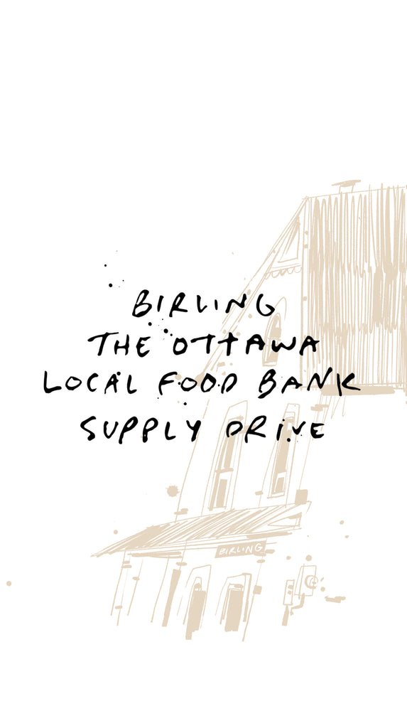 Birling the Local Food Bank Supply Drive