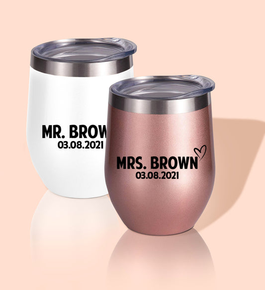 Bride, I Do Crew Wine Tumbler - Diamond Style –