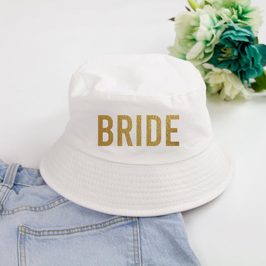 Squad Hats Custom Bride Squad Floppy Sun Hats Bridesmaid Maid of Honor, Coffee / One-Size