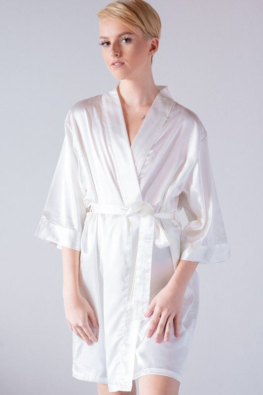 Ivory Bride Robe: Affordable Satin Robes For the Bride