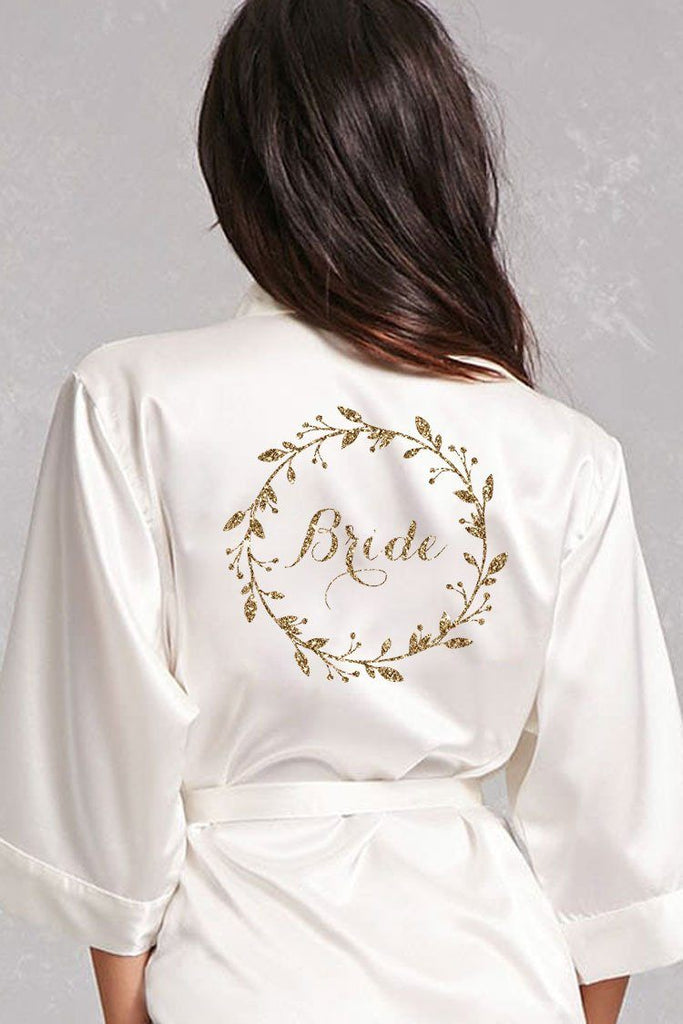 bridal long robe