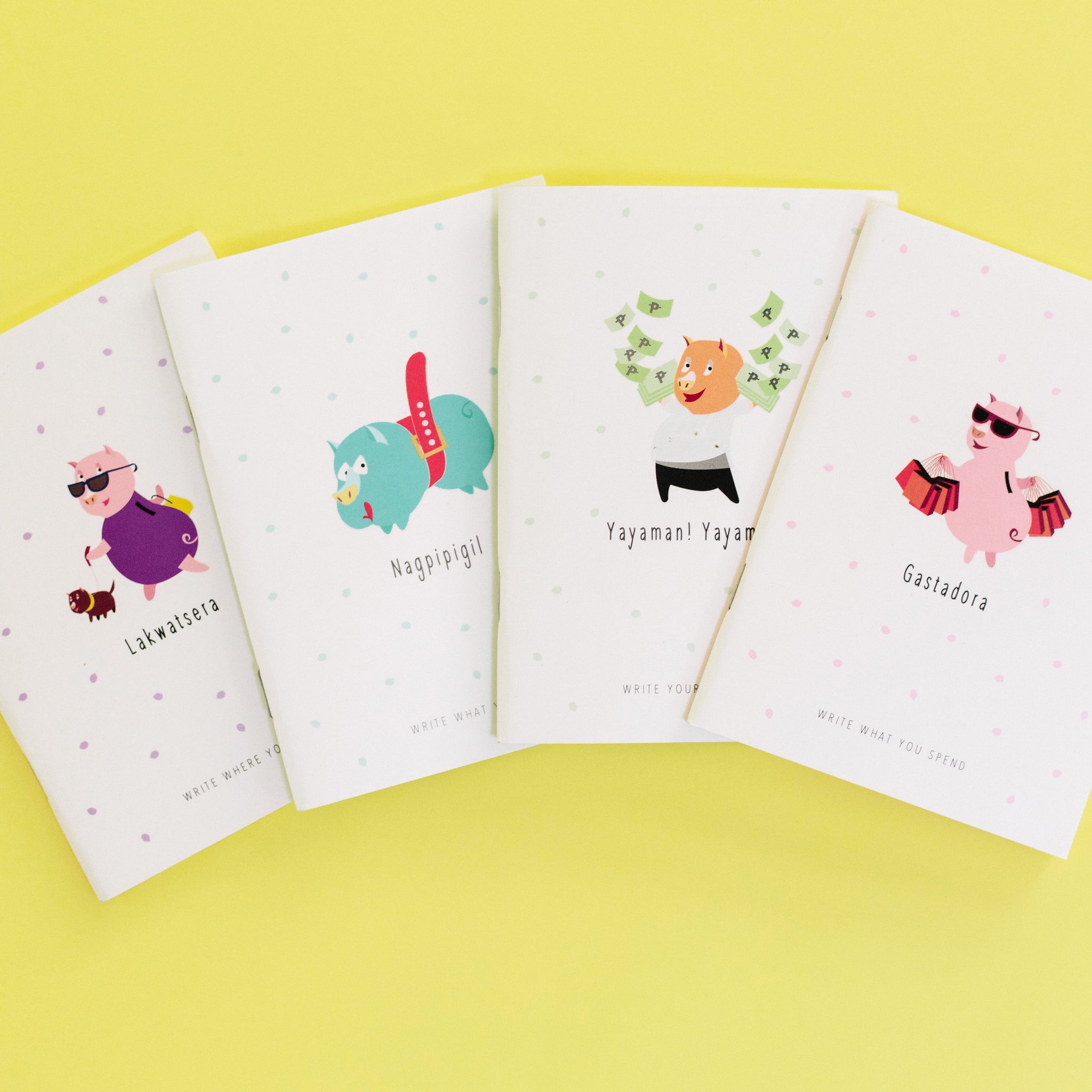 Piggy Journals (set of 4) – All&SundryPH