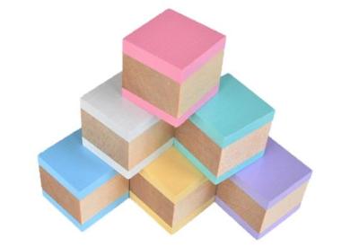 pastel wooden baby blocks