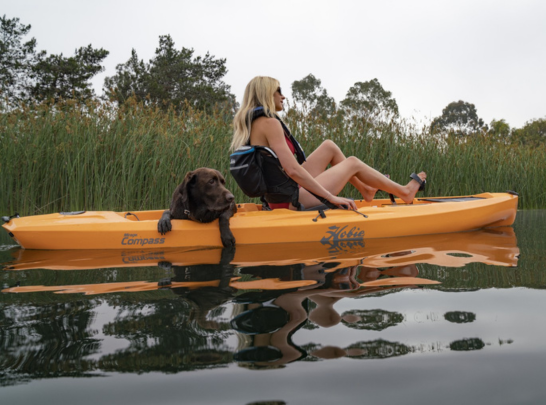 Sit-in Kayak Modified for Fishing