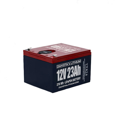 Dakota Lithium – 12V 23Ah LiFePO4 Deep Cycle Battery – 11 Year USA Warranty  2000+ Cycles – Perfect for Ice Fishing, Fish Finders, and More