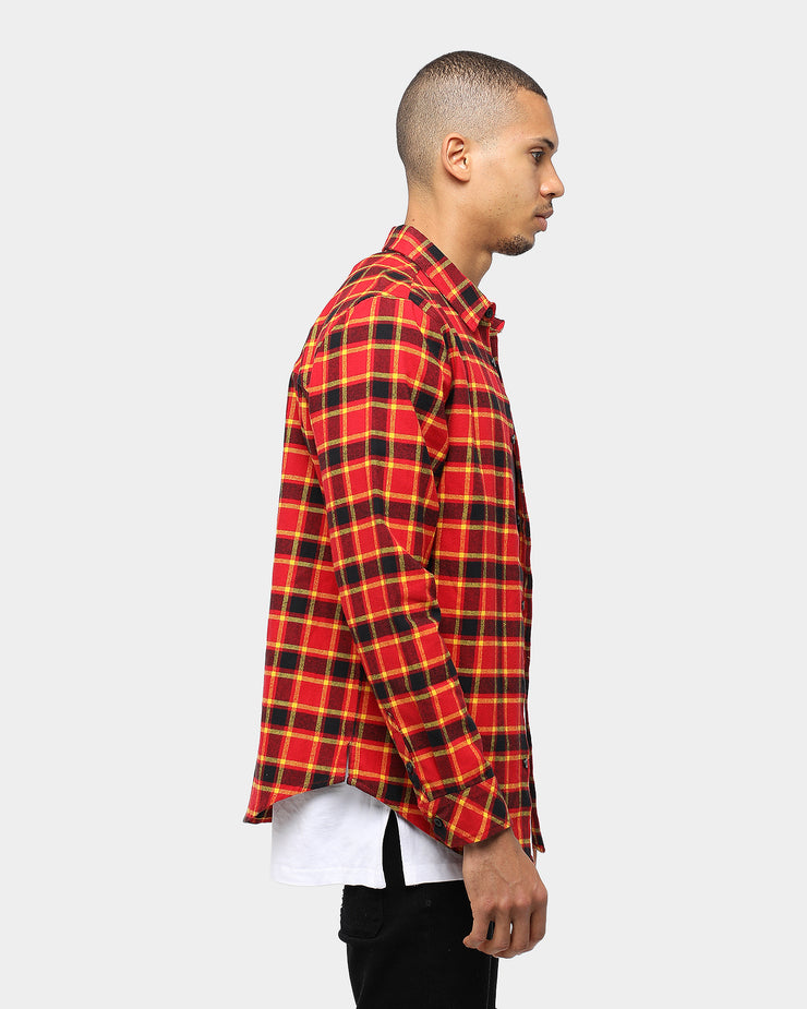 Carre Montagnes Flannel Shirt Black Red Yellow