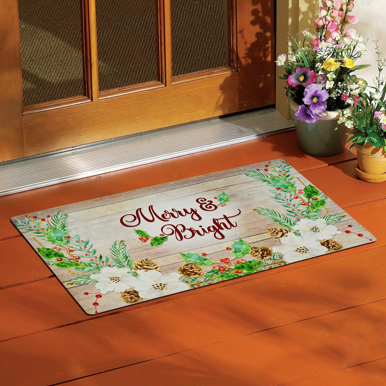 Christmas Doormat Merry & Bright – GearPings