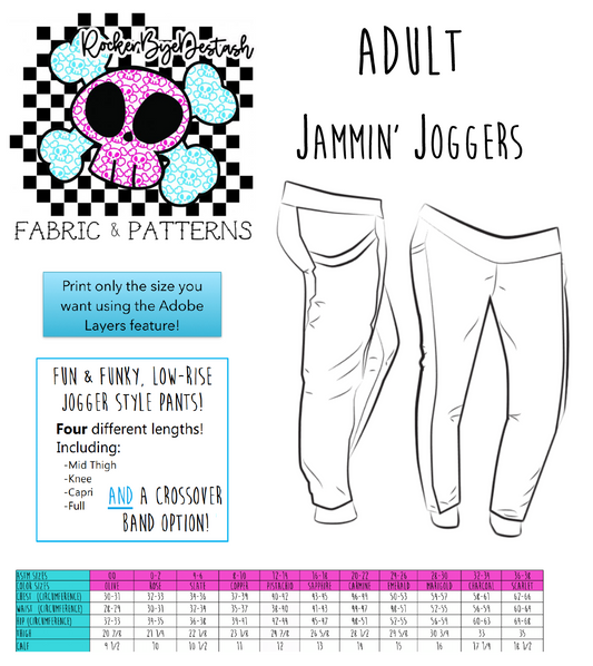 Adult Booty Bottoms - PDF - DIGITAL Pattern File Download for Sewing C –  RockerByeDestash