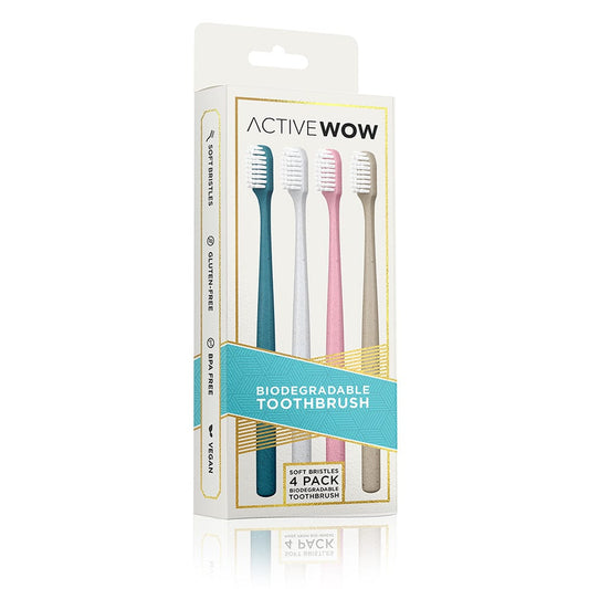 Biodegradable Toothbrushes -  4 Pack