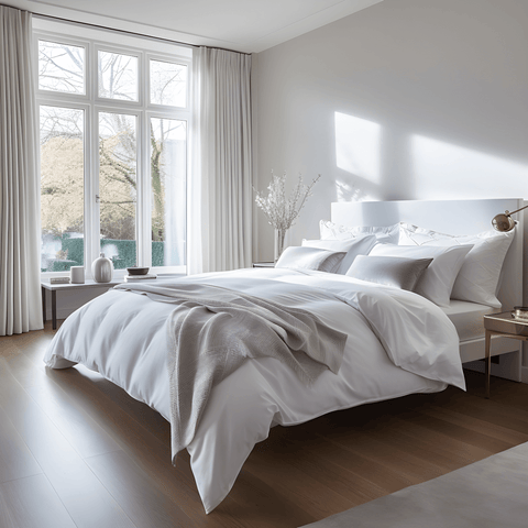 White bedroom decor ideas by Hampton and Astley