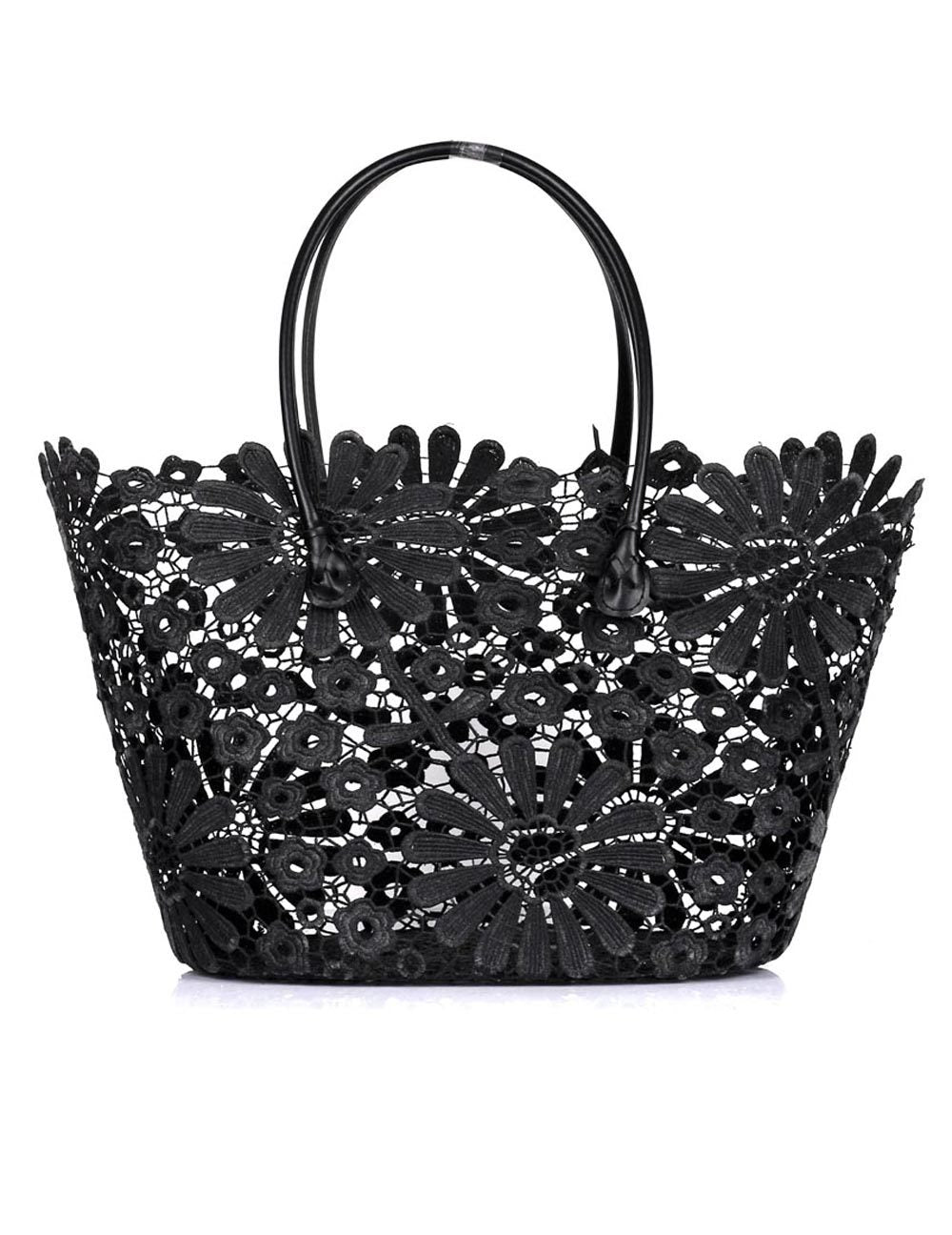 black lace purse