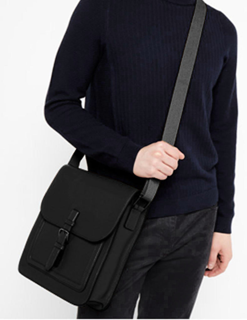 K Hanson | Men's Professional & Travel Messenger Bag | Black Leather ...