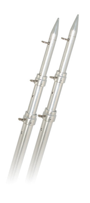 Rupp 18' Top-Gun Outrigger Telescoping Poles Aluminum/Silver