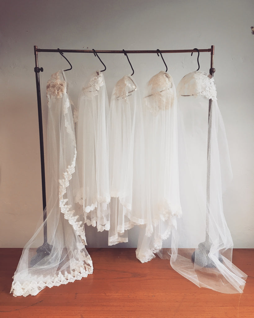 Collection of juliet cap bridal veils 