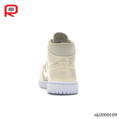 AJ 1 Mid Goose Feather Yellow (W) Shoes Sneakers