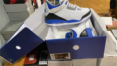 AJ 3 Fragment White Blue Shoes Sneakers