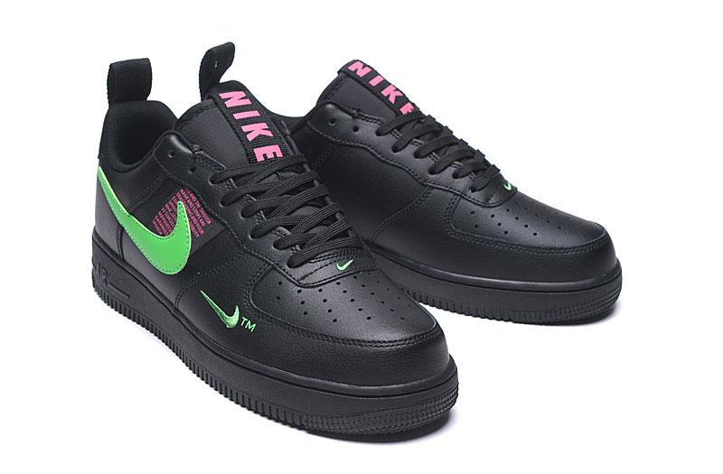 air force 1 low utility black hyper pink scream green