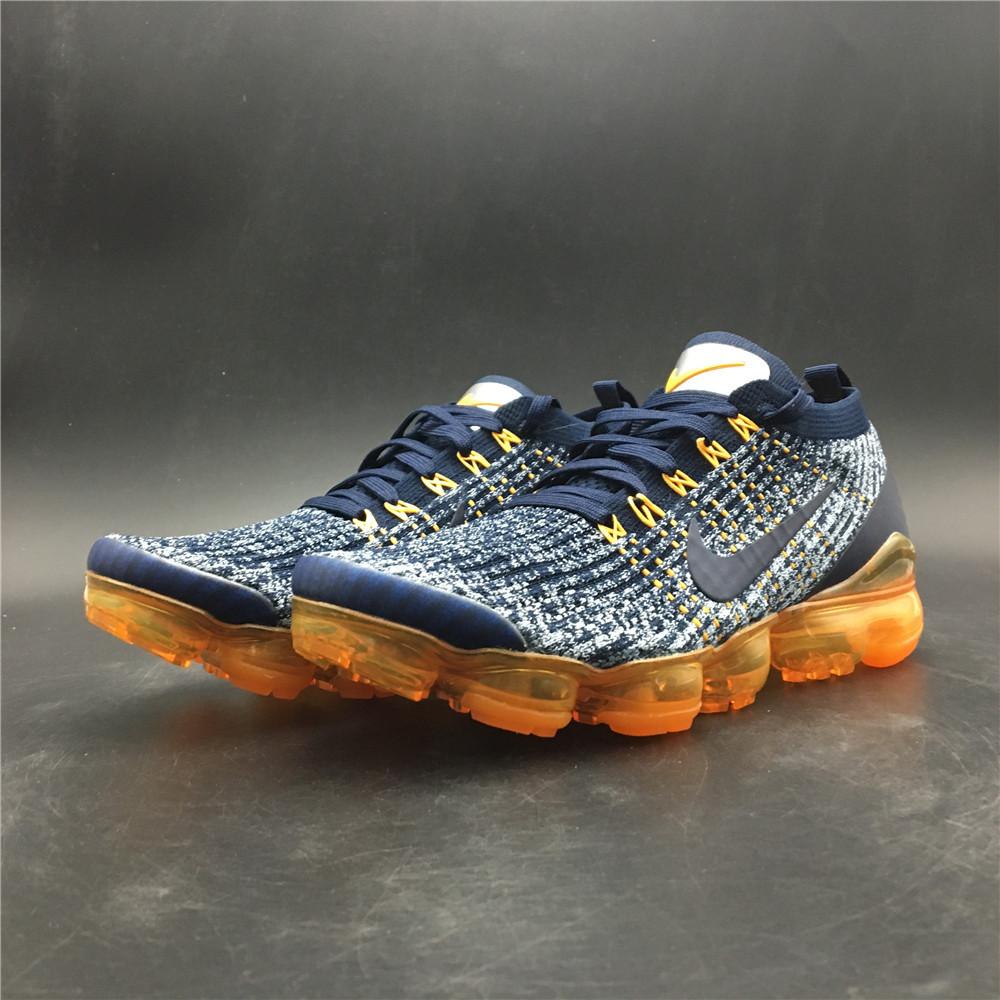 vapormax flyknit 3 college navy orange