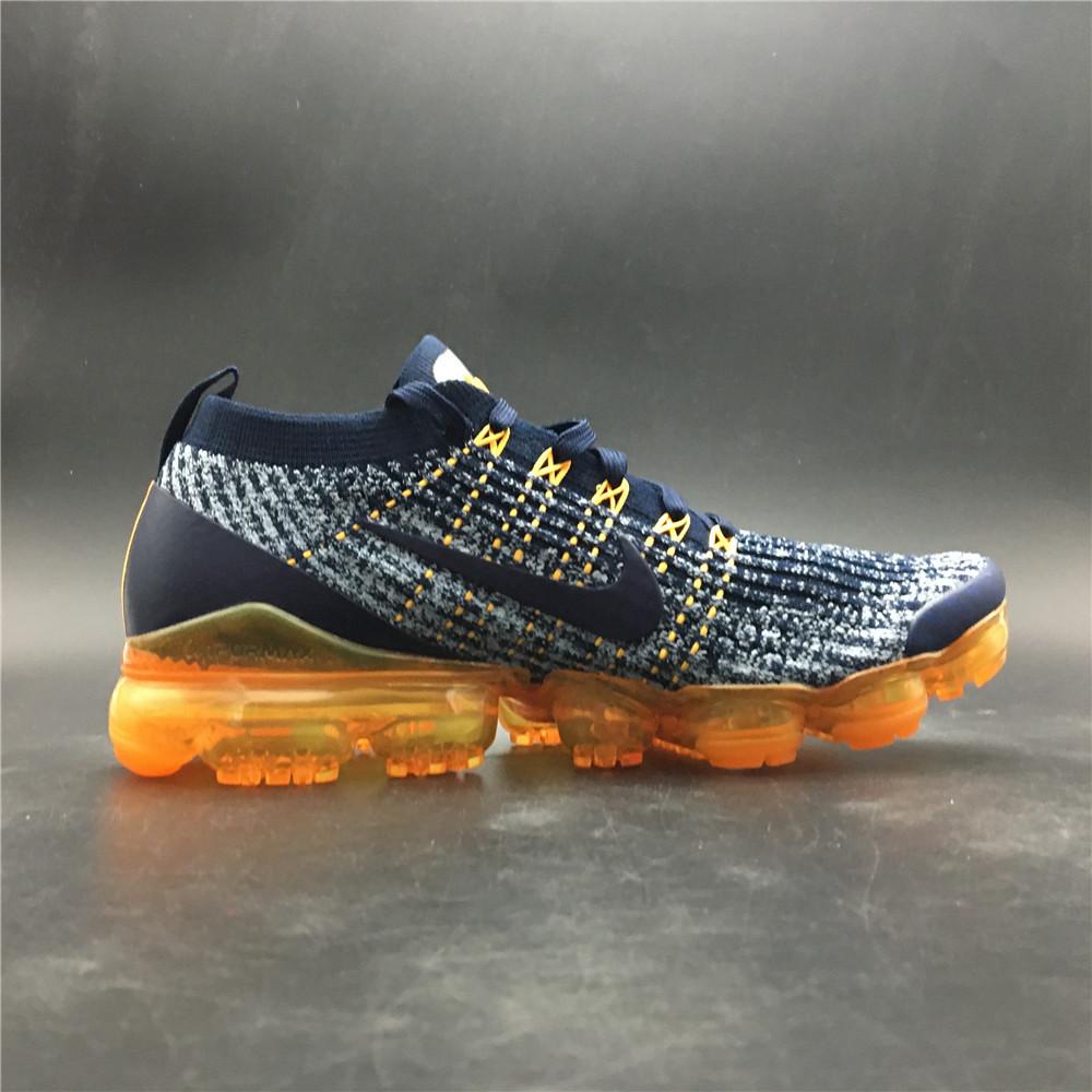 vapormax flyknit 3 college navy orange