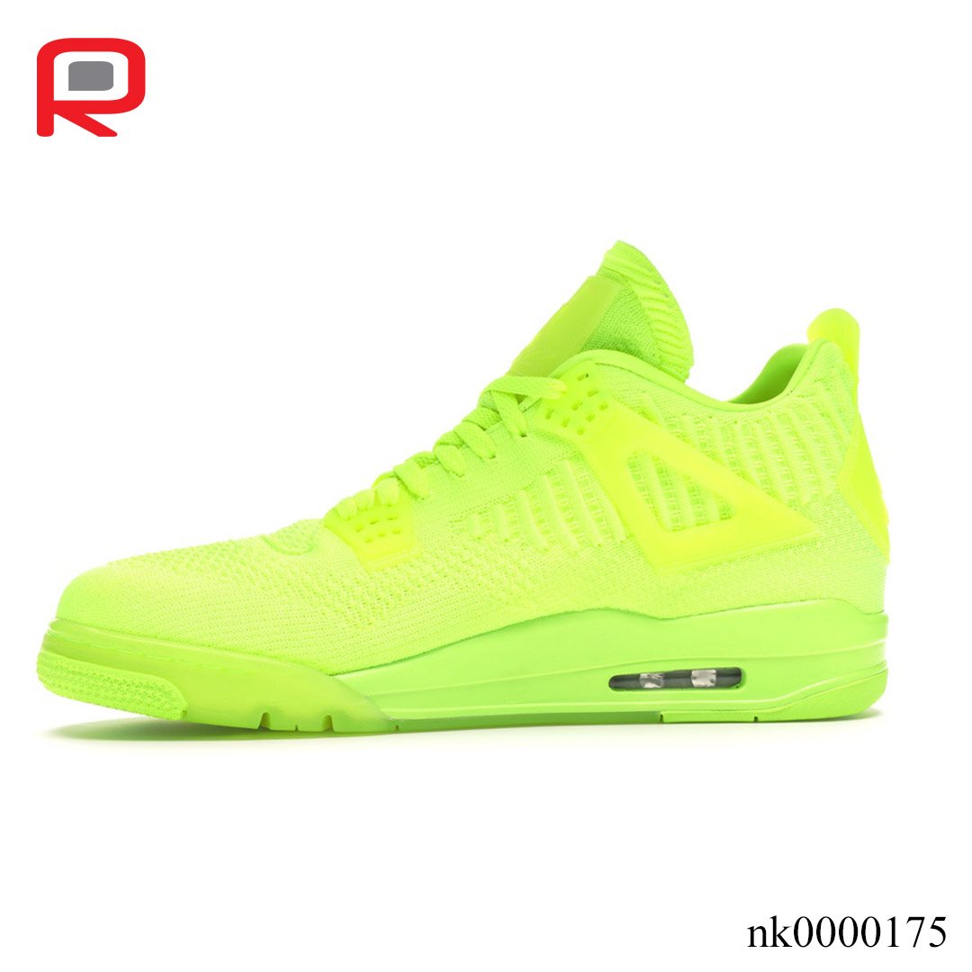 retro 4 flyknit volt