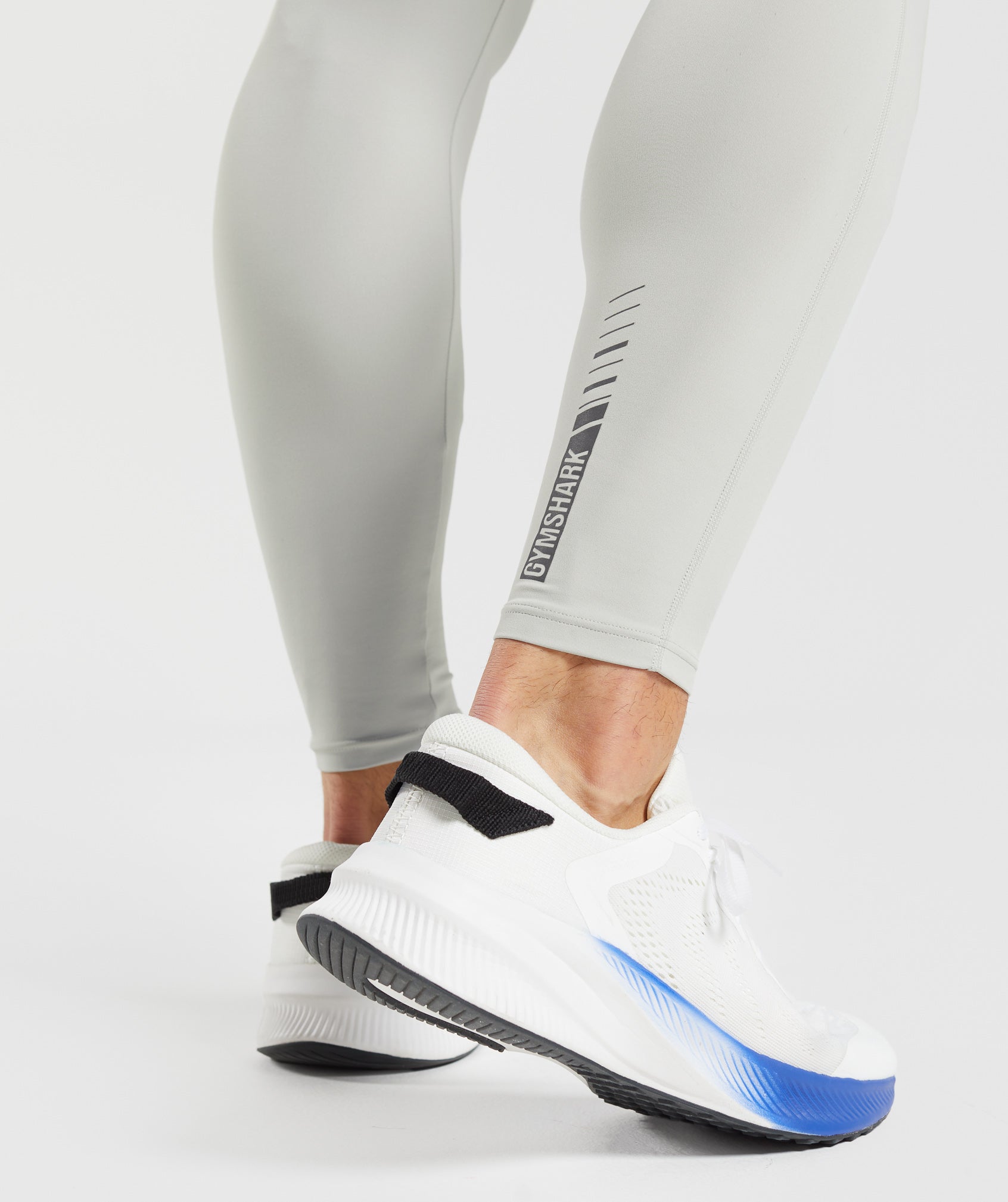 Gymshark Apex Run Tights - Light Grey