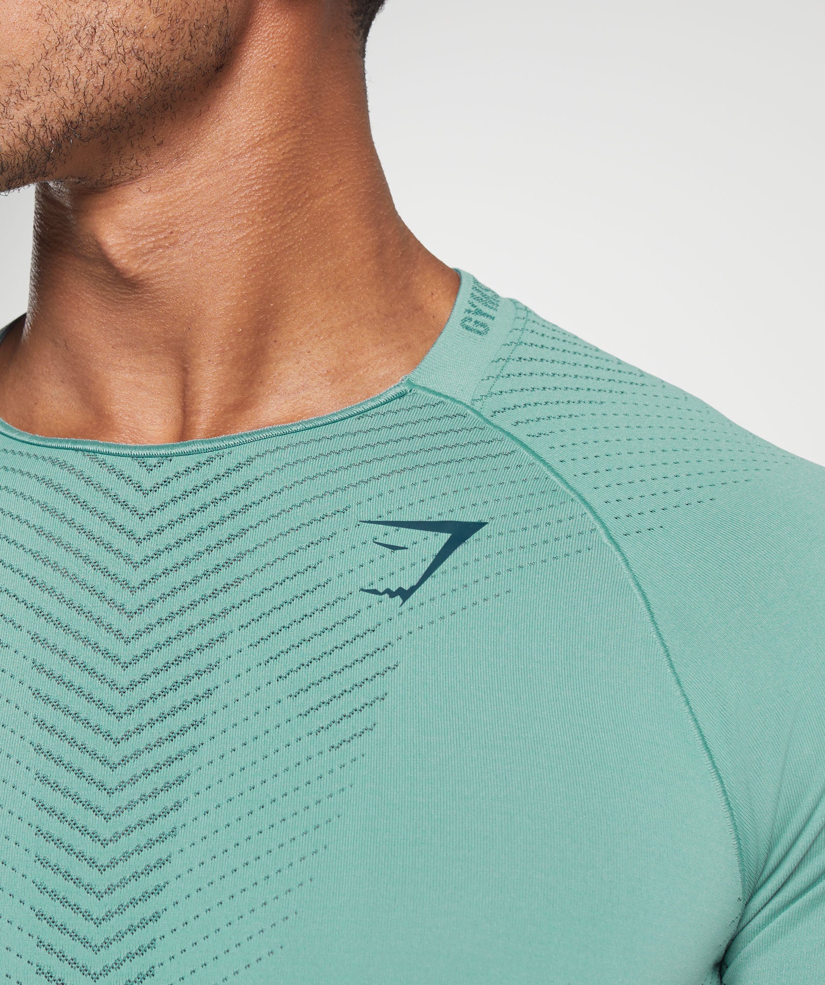 Apex Seamless T-Shirt in Duck Egg Blue/Smokey Teal - view 5