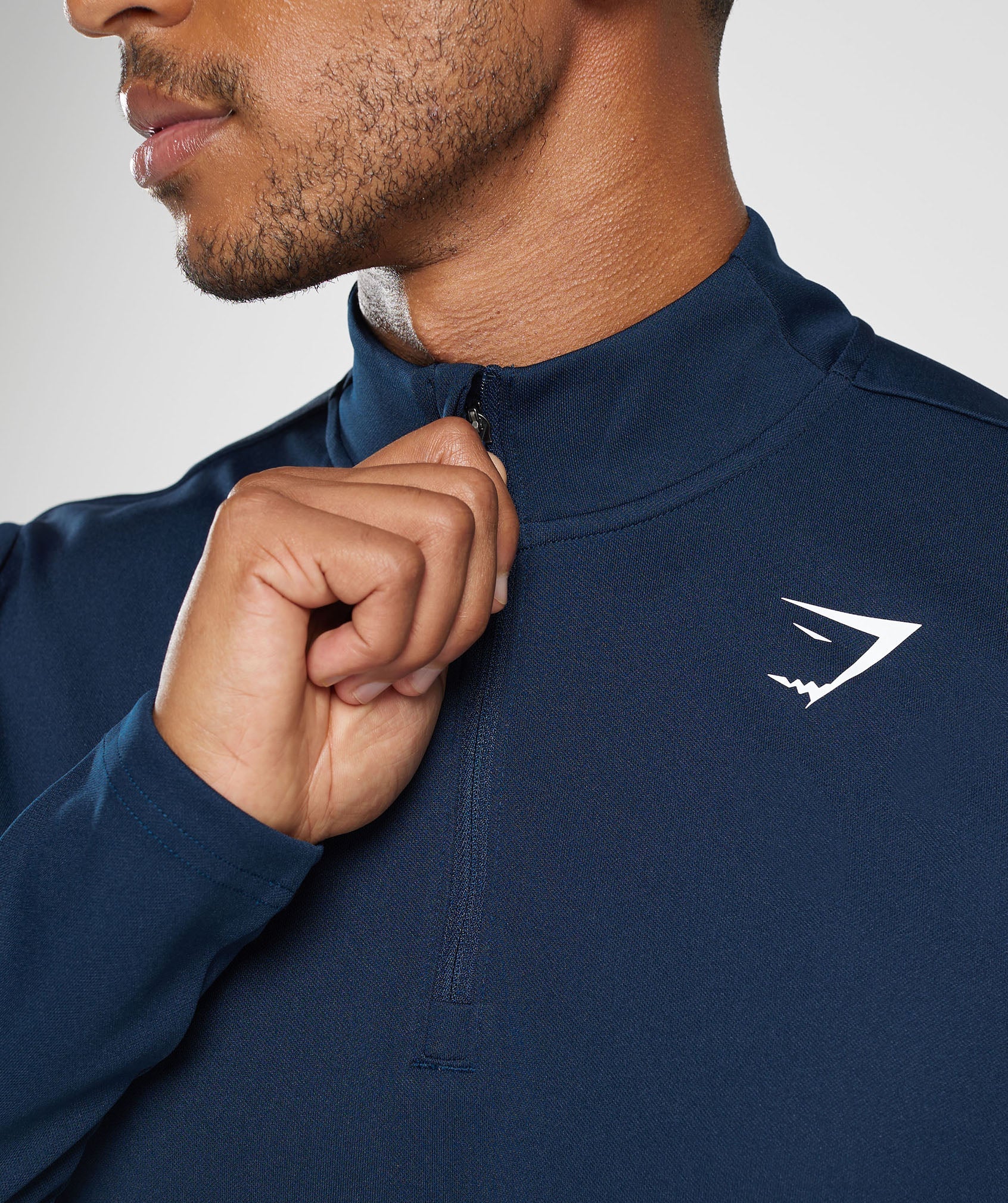 Arrival 1/4 Zip Pullover in Navy - view 5