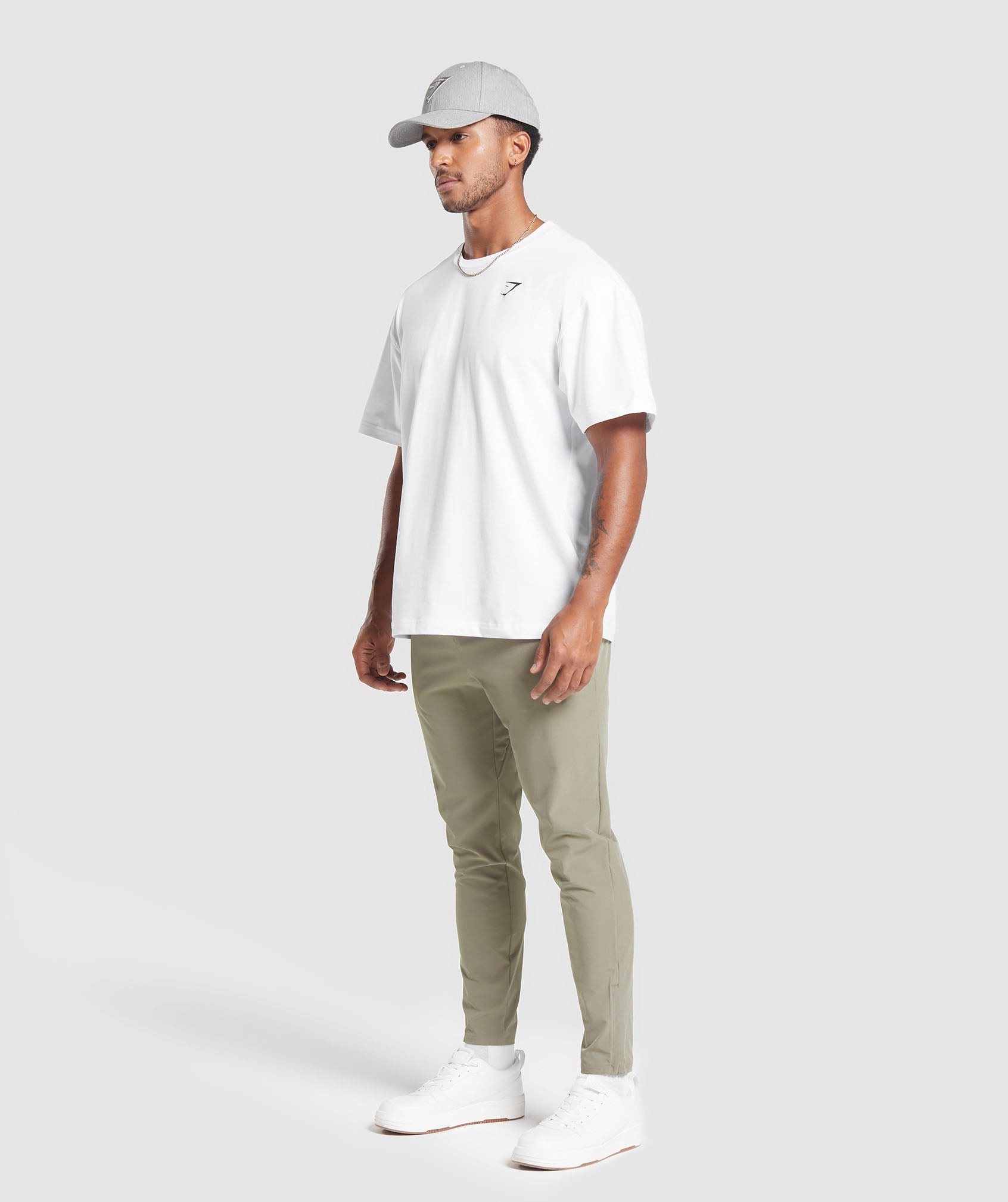 Arrival Woven Joggers in Linen Brown - view 4