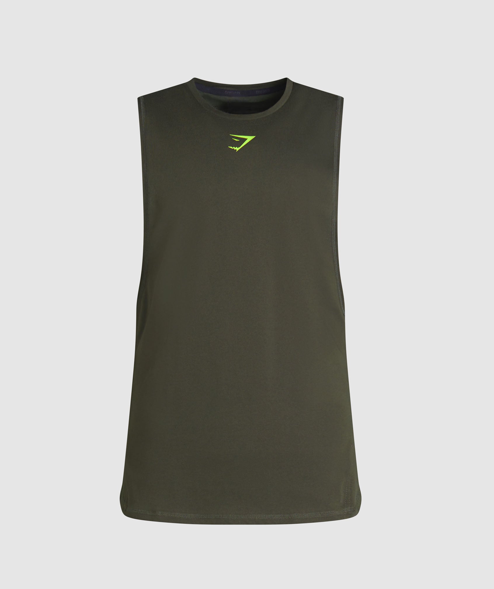 Bold Drop Arm Tank in Deep Olive Green - view 7