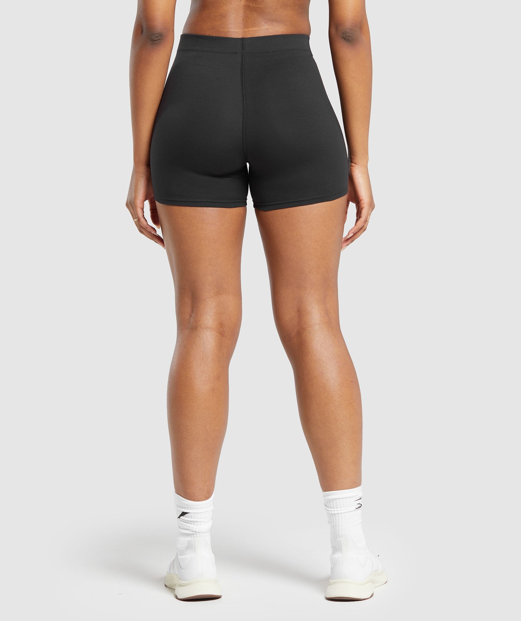 Everyday Cotton Shorts in Black - view 2