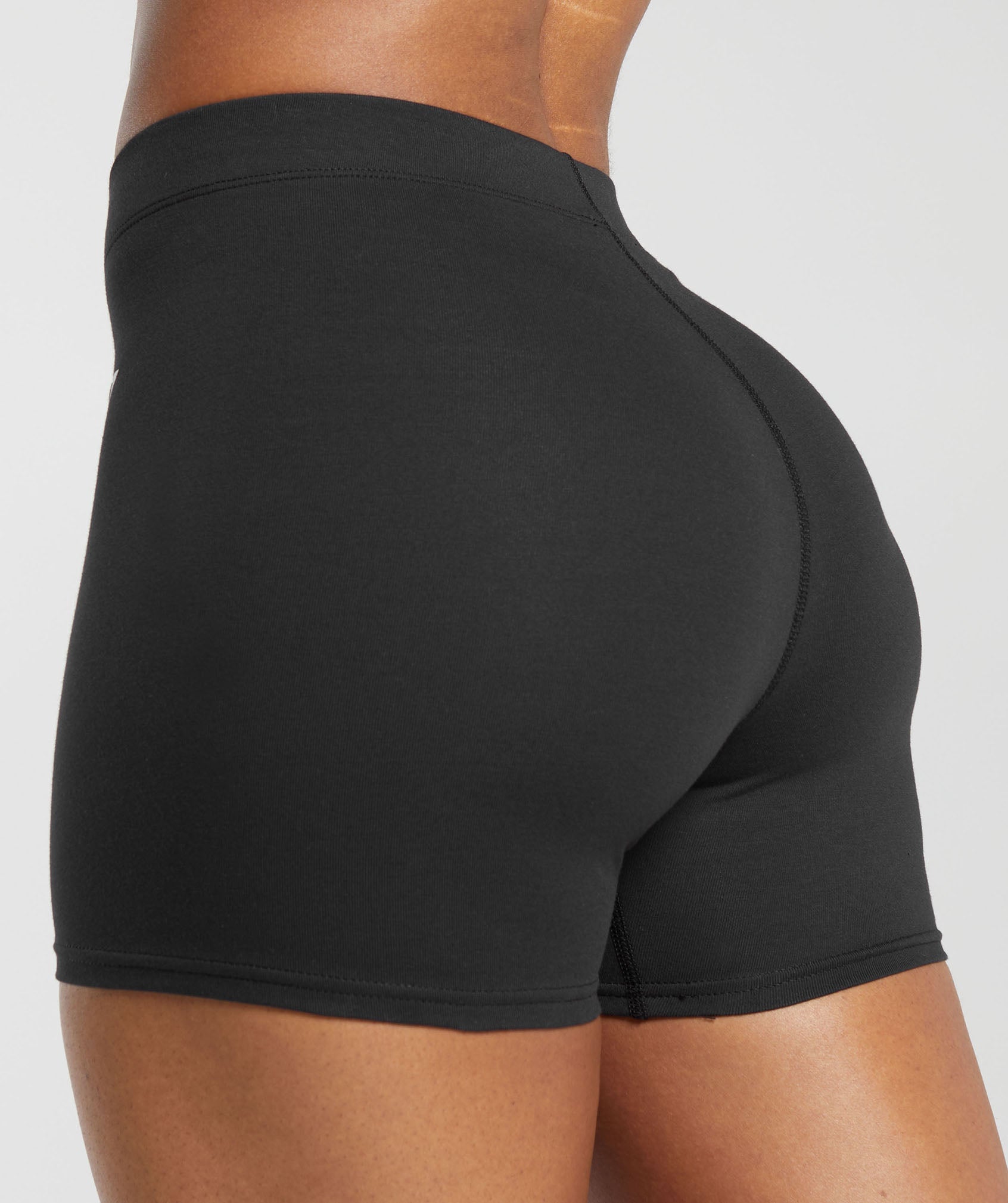 Everyday Cotton Shorts in Black - view 6
