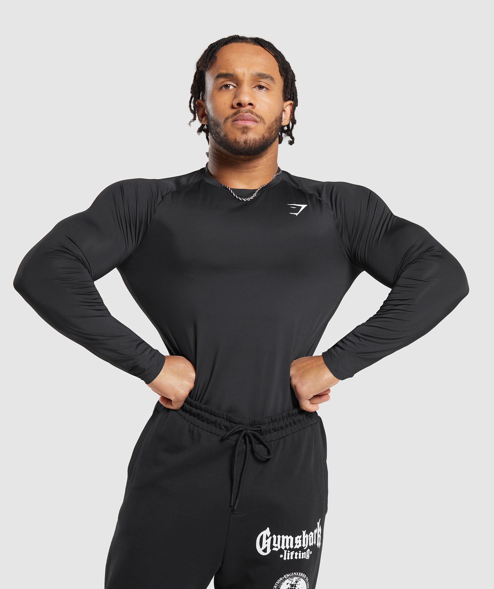 Gymshark Element Baselayer Long Sleeve T-Shirt - Black