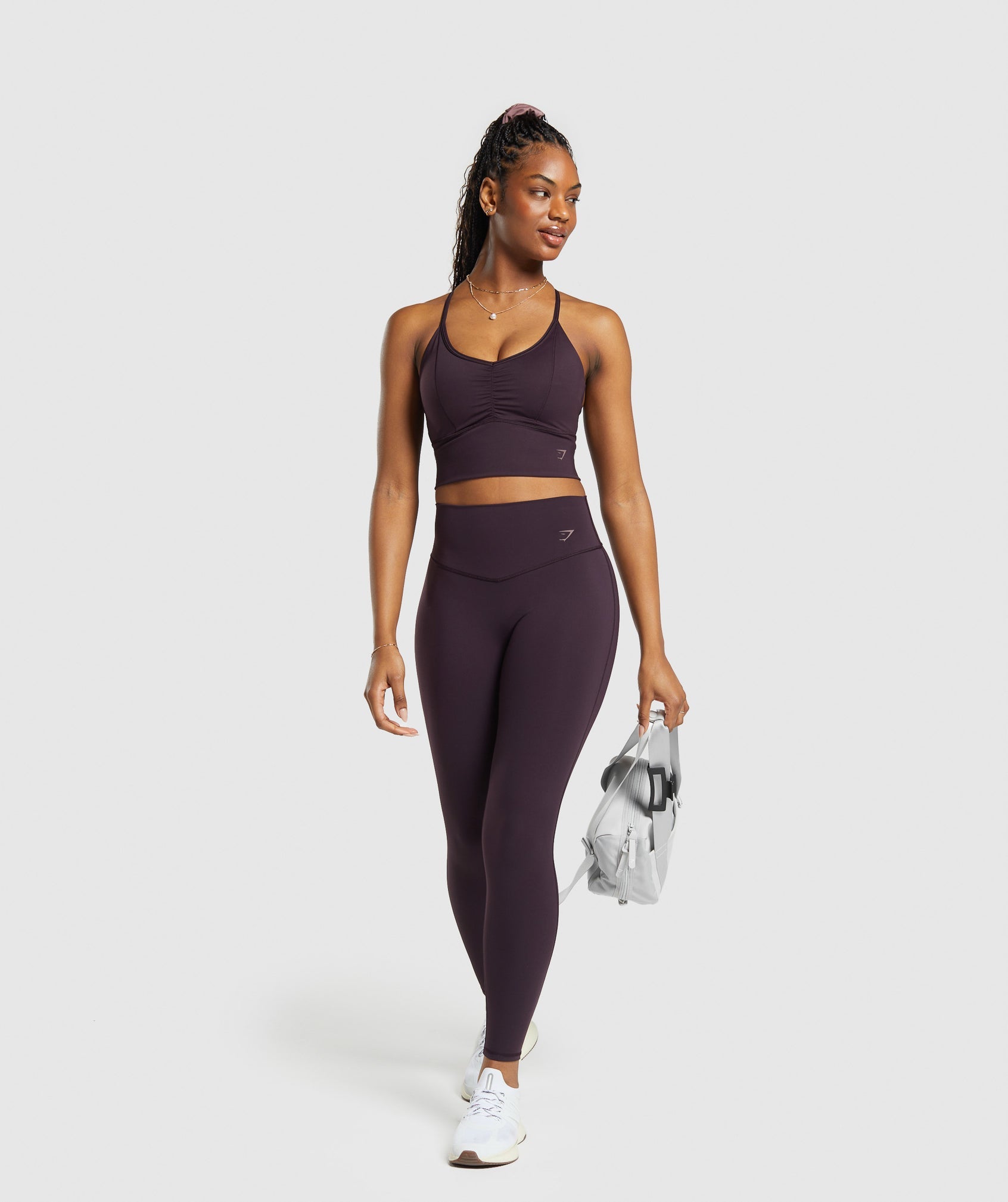 Elevate Leggings in Plum Brown - view 4