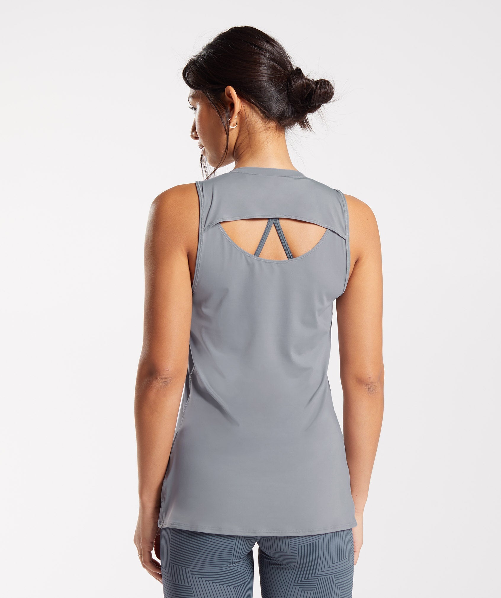 Elevate Longline Tank in Drift Grey