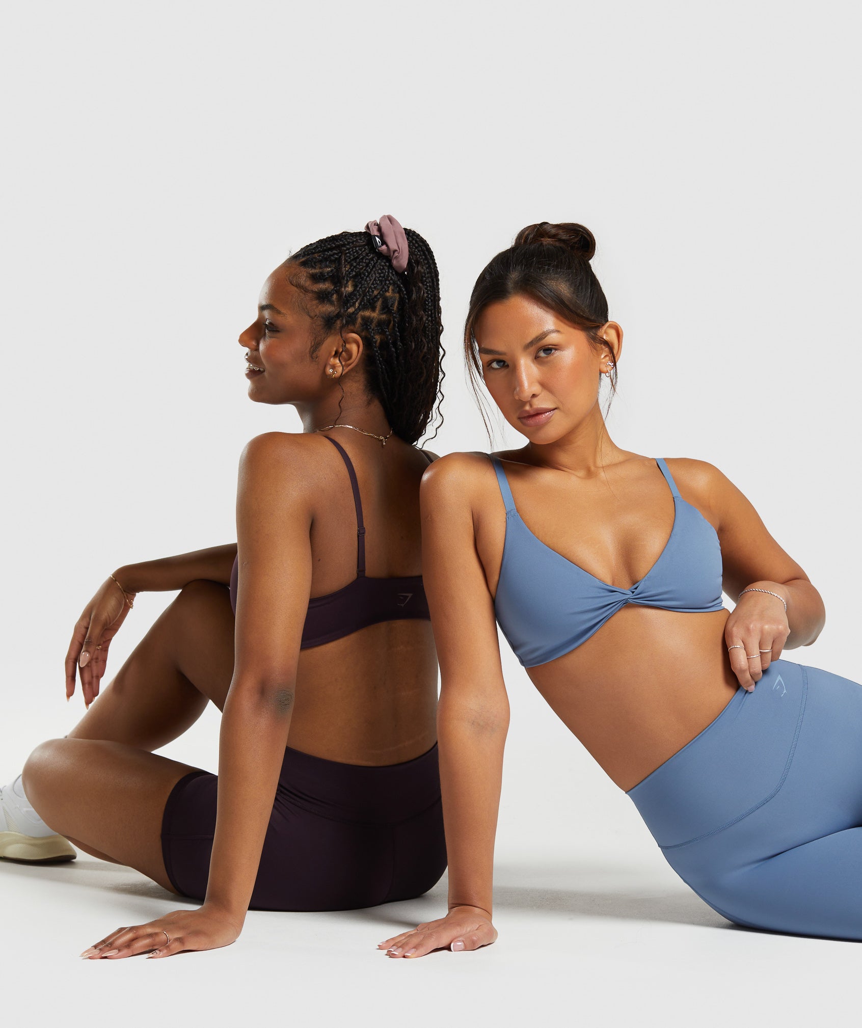 Elevate Twist Front Bralette in Faded Blue - view 4