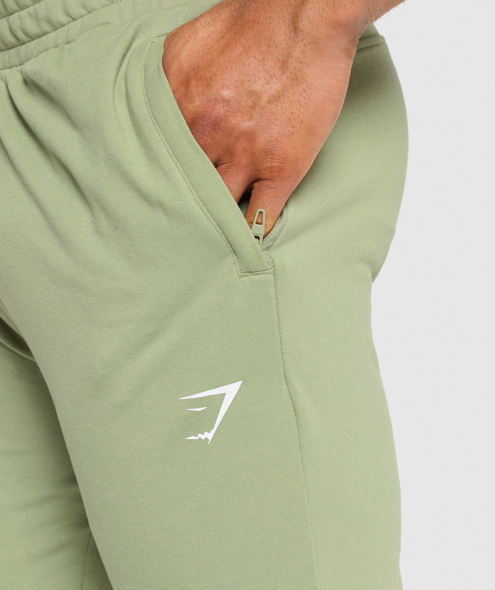 Essential Muscle Joggers in Natural Sage Green - view 6