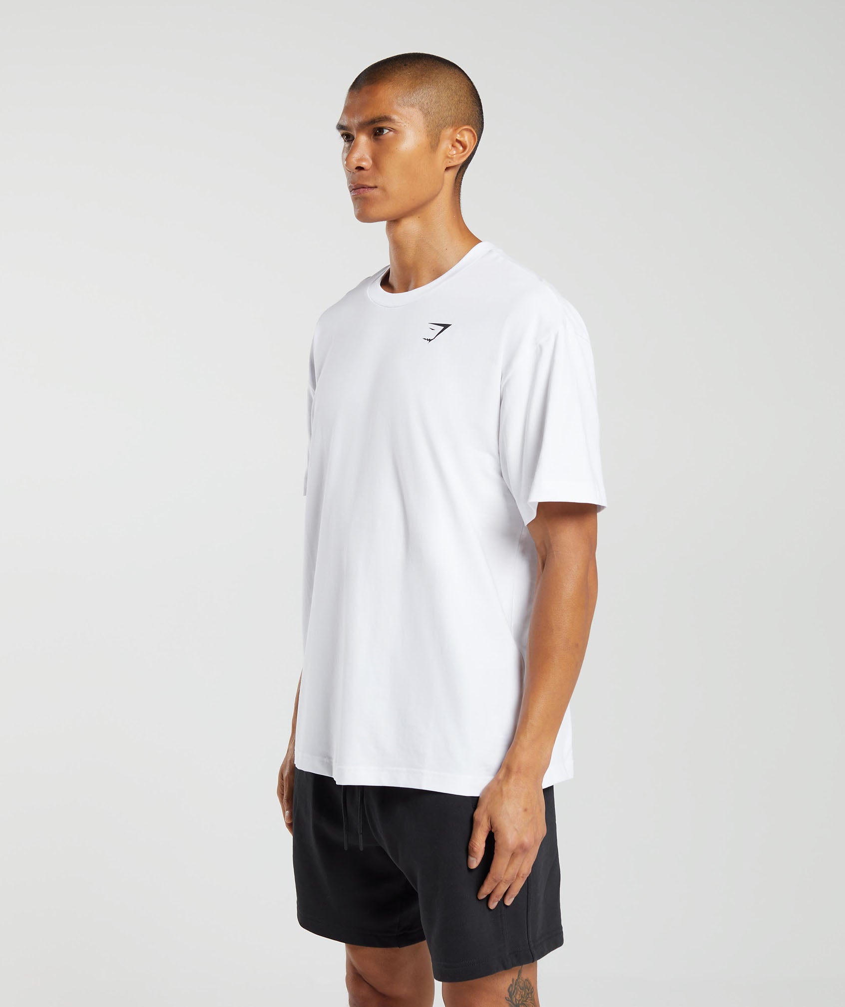 Essential Oversized T-Shirt in White - view 3