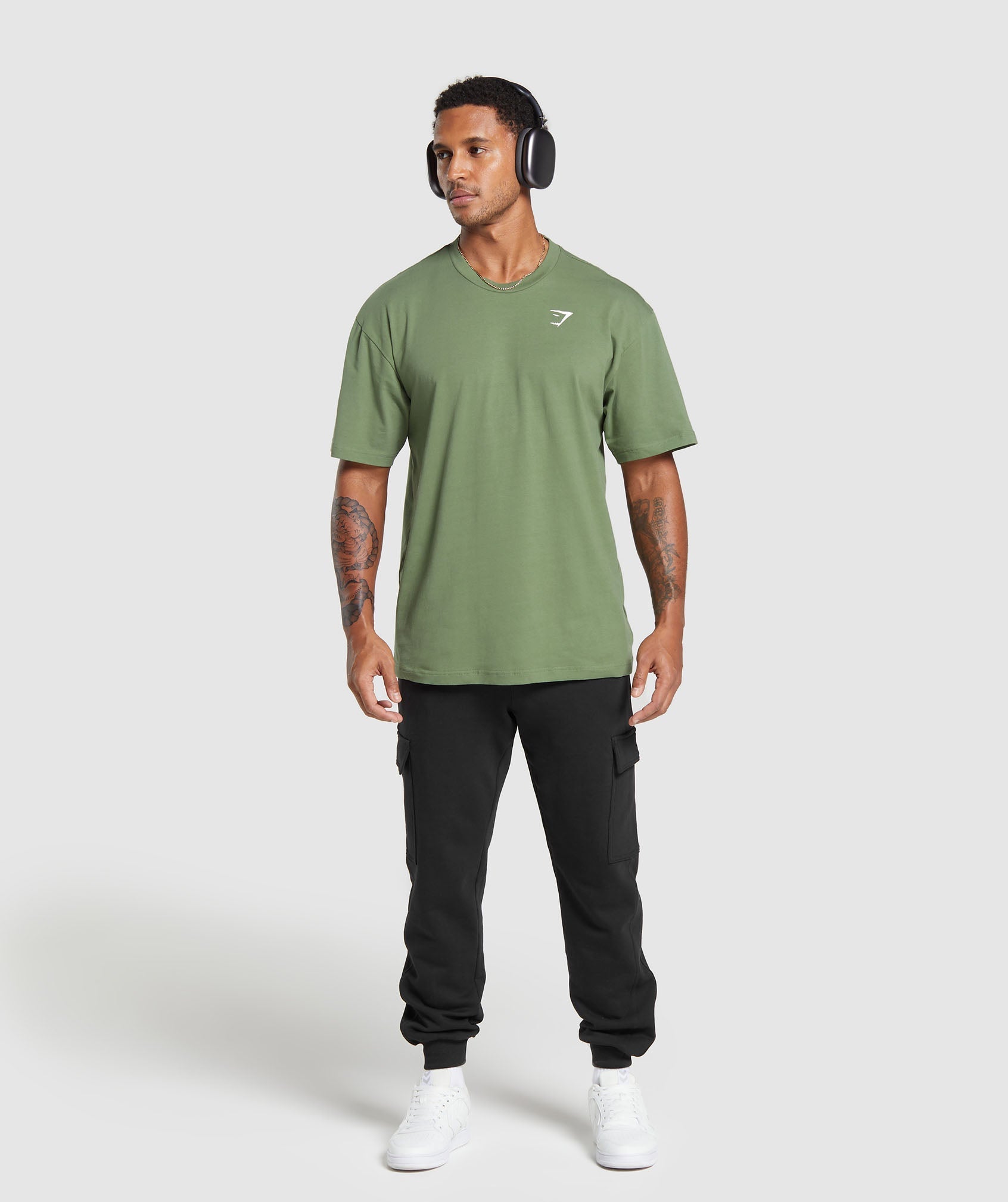 Essential Oversized T-Shirt in Force Green - view 4