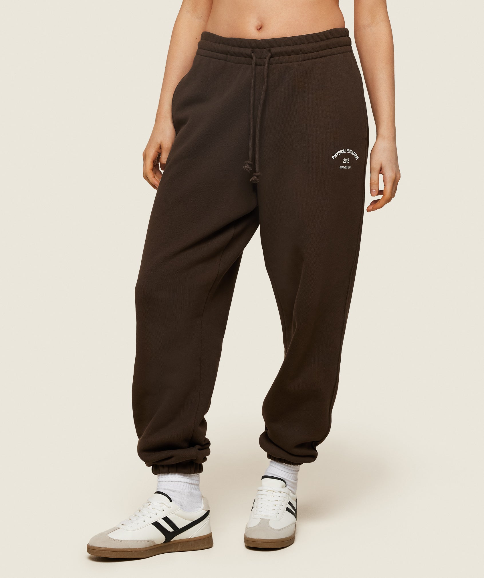 Phys Ed Graphic Sweatpants in Archive Brown