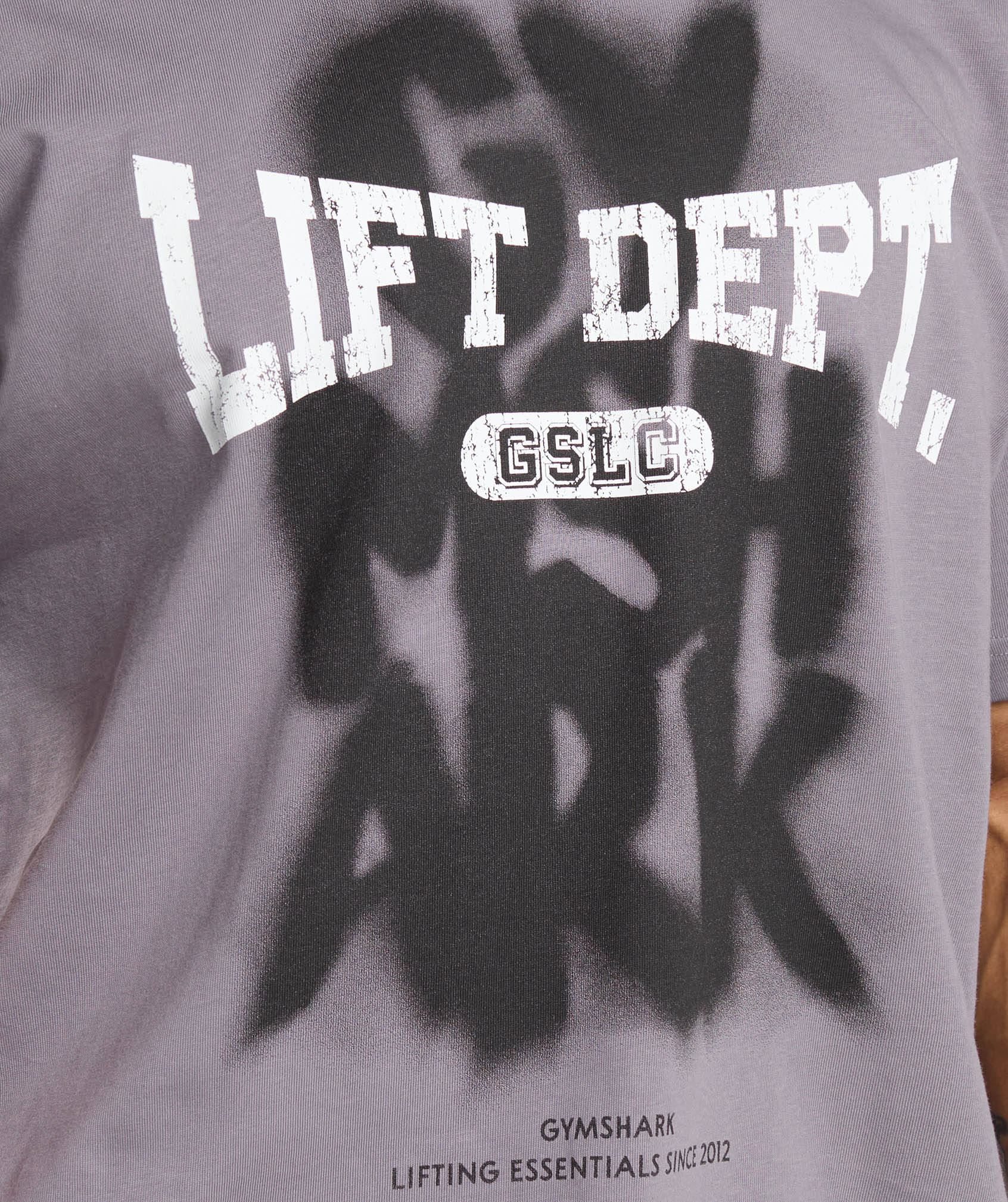 Lifting Dept Graffiti T-Shirt in Fog Purple - view 6